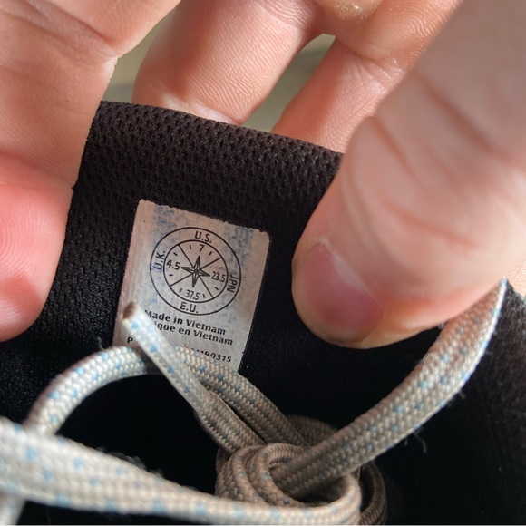 oboz luna womens size 7 shoes gray blue athletic hiking sneakers - Picture 8 of 8